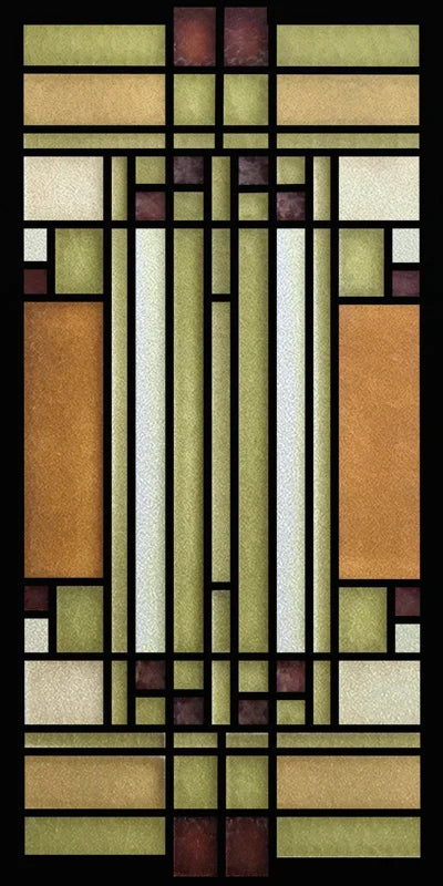 Custom Size Stained Glass Window Film, Frosted Privacy, Static Cling, Retro Matte Sticker, Bathroom Door, Office, Home Decor