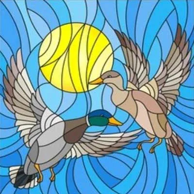 Window Film Stained Glass Films Static Cling Stickers for Bathroom Kitchen Office Home Decor,Birds Peacock,Heron,Owl,Custom size