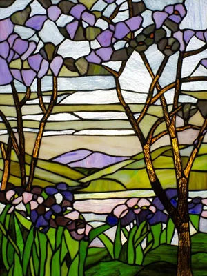 Window Film Frosted Stained Glass Films,Customized Privacy Static Cling,Retro Colorful Stickers For Shower Bathroom Skylight