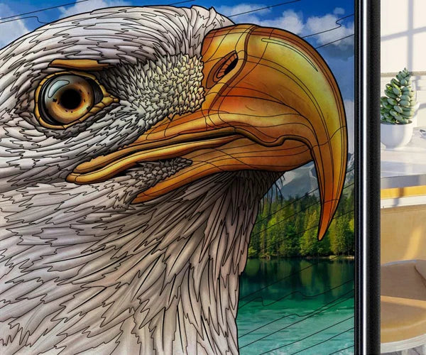 Window Film Frosted Stained Glass Films,Static Cling,Privacy Films,Bird Cock,Door Sticker Kitchen Bathroom Home Decor Customized