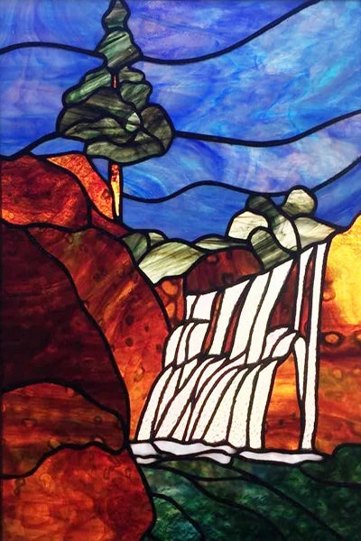 Custom size Glass Films,Stained Glass Stickers Static Cling,Frosted Privacy Print Flower,Tree,Rivers For Window Door Home Decor