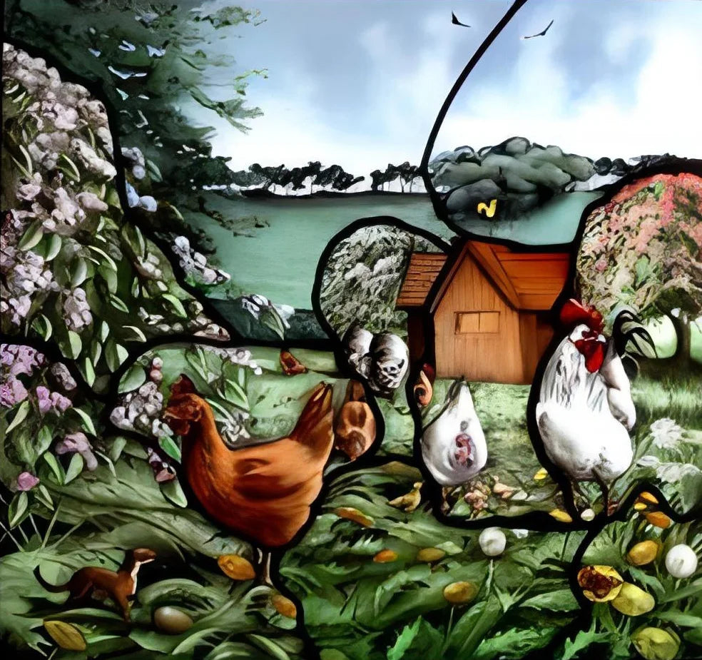 Stained Glass Window Film Frosted Glass Sticker,Custom made to fit any Window Size or Shape,Kitchen Bathroom Door Home Decor