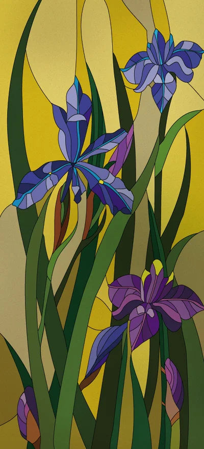 Frosted Stained Glass Window Film, Customized Art Decor Design, Flower Tree, Cat,Static Cling Sticker,Home Decor, Treatment