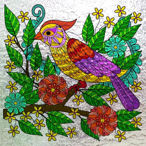 Window Film Frosted Stained Glass Films Customized,3D Frosted Static Cling Sticker,for Kitchen Garden Bedroom Door Home Decor