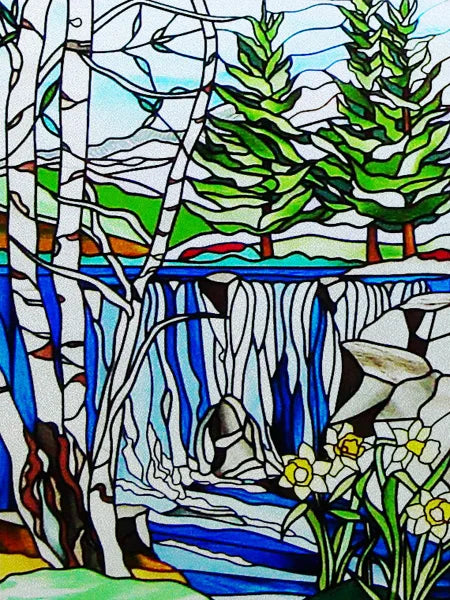 Custom Size Glass Window Film,Static Cling Frosted Opaque Glass Films,Stickers For Wardrobe Bathroom Kitchen Door,Tree Poster