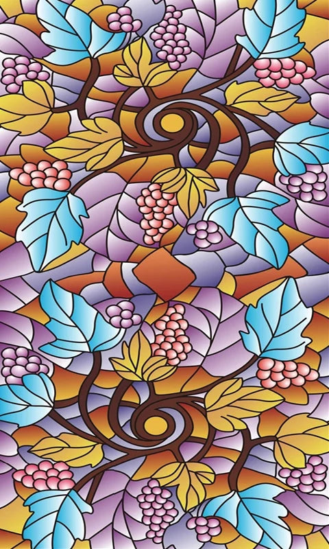 Window Film Victorian Stained Glass Films Customized  Church-style Static Cling Sticker Kitchen Bathroom Substitute for Home