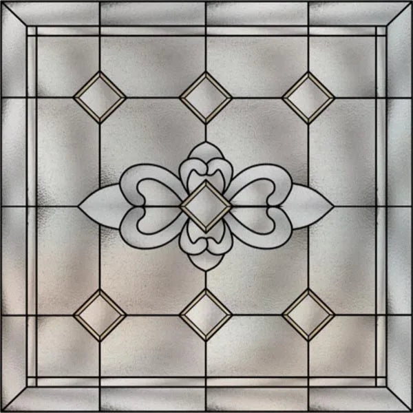 Custom size Window Film Stained Glass Films Square Window Sticker Retro Privacy Frosted Static Cling Home Decor  for Glass Door