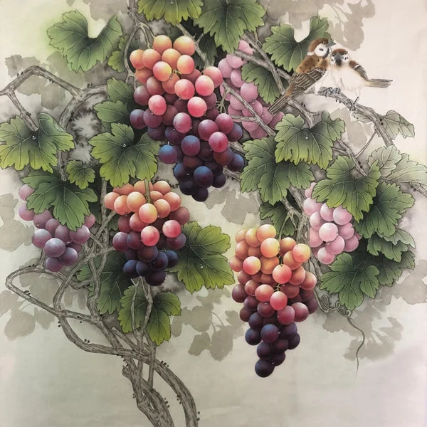 Custom size Glass Films,Frosted Decorative Window Film Grapes Design Static Cling Stained Glass Sticker,Custom fit Size or Shape