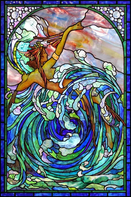 Custom Size Glass Window Film Static Cling Frosted Stained Glass Films For Wardrobe Bathroom Kitchen Door Sticker Castle Woman