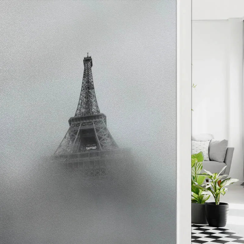 Custom Size Window Glass Films Window Film Static Cling Art Pictures Statue of liberty,Paris Tower Shower Nordic Obscure Posters