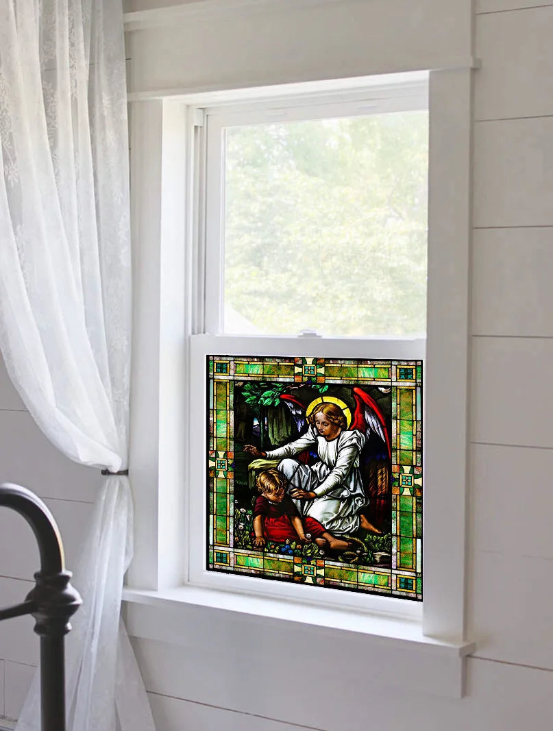 Window Film Frosted Stained Glass Films Customized Chris/Jesus/Mary Pictures,Church, Chapel Prayer Room Home Decor