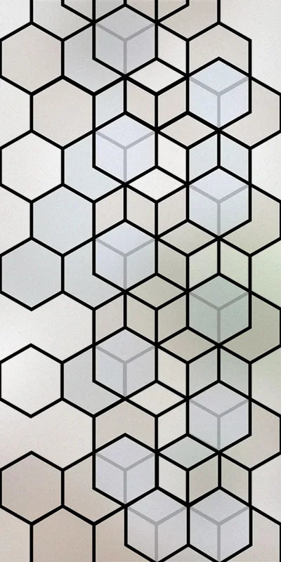 Custom Size Stained Glass Window Film,Frosted Privacy, Static Cling,Retro Prairie Style Stickers,Kitchen Bathroom Door, Home