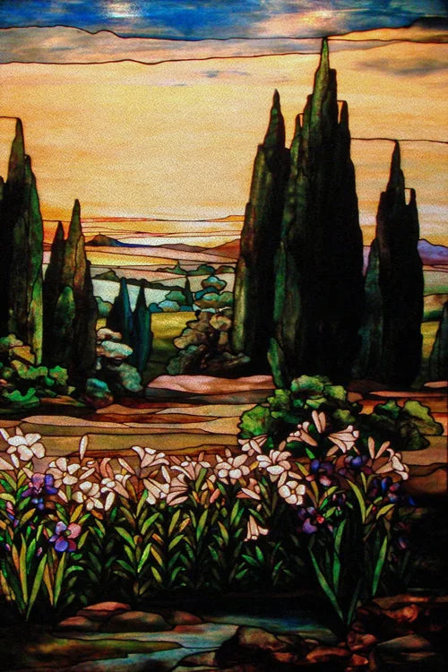 Custom Size Stained Glass Window Film Door Stickers Frosted Privacy Protection Reusable Removable Home-Decor Window Covering