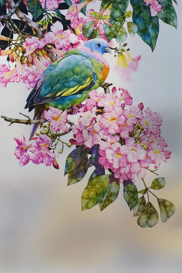 Frosted Stained Glass Window Film, Customized Decor Design, Flower Static Cling Sticker,Home Decor Foil, Treatment