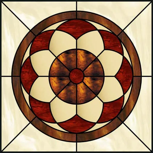 Stained Glass Window Film Frosted Glass Sticker,Custom made to fit any Window Size or Shape,Kitchen Bathroom Door Home Decor