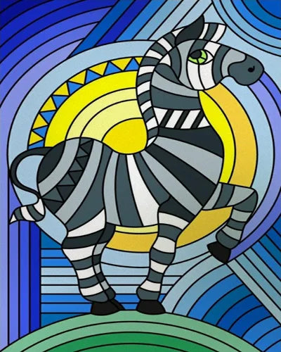 Custom size Stained Glass Window Film Retro Painted Horse Deer, Frosted Static Cling Art Colored Glass Films,Glass Sticker