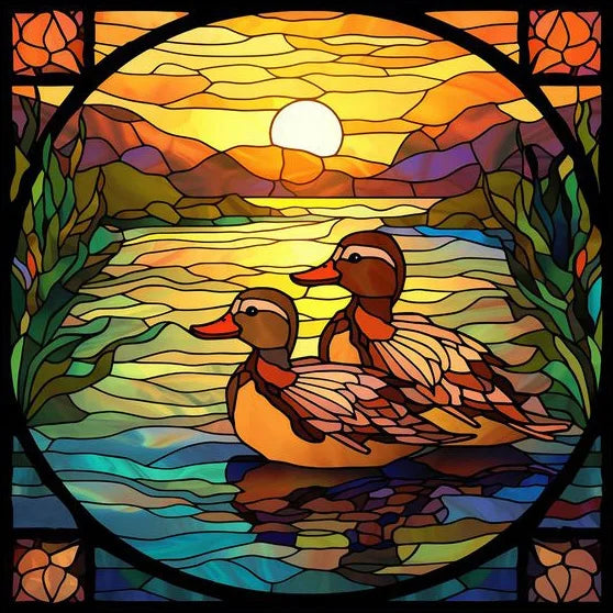 Custom size Window Film Stained Glass Films Frosted Privacy Static Cling Retro Bird Peacock Sticker Bathroom Skylight Decor