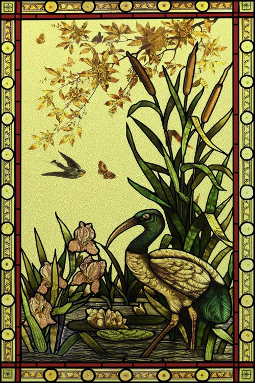 Custom Size Stained Glass Window Film Door Stickers Frosted Privacy Protection Reusable Removable Home-Decor Window Covering