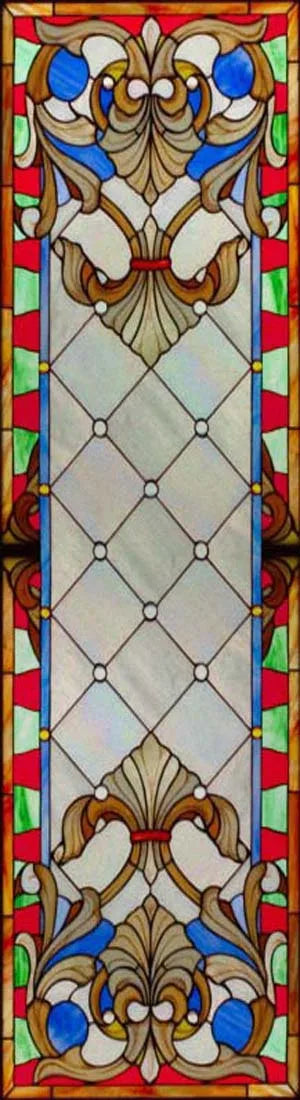 Customized Frosted Stained Glass Window Film, Church Static Cling,Privacy Retro Sticker, for Kitchen, Office, Home Decor