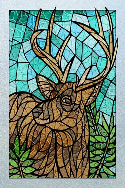 Customized Stained Glass Film Window Films Static Cling Frosted Sticker Church Peacock Birds Cat For Door Bathroom Home Decor