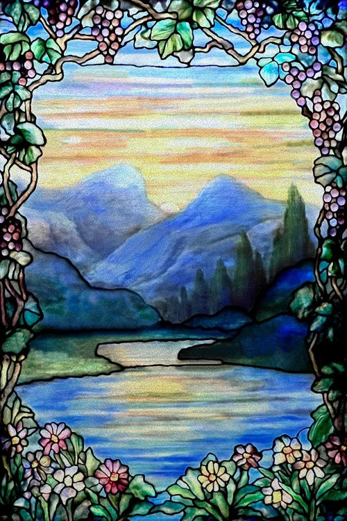 Custom Size Stained Glass Window Film Door Stickers Frosted Privacy Protection Reusable Removable Home-Decor Window Covering