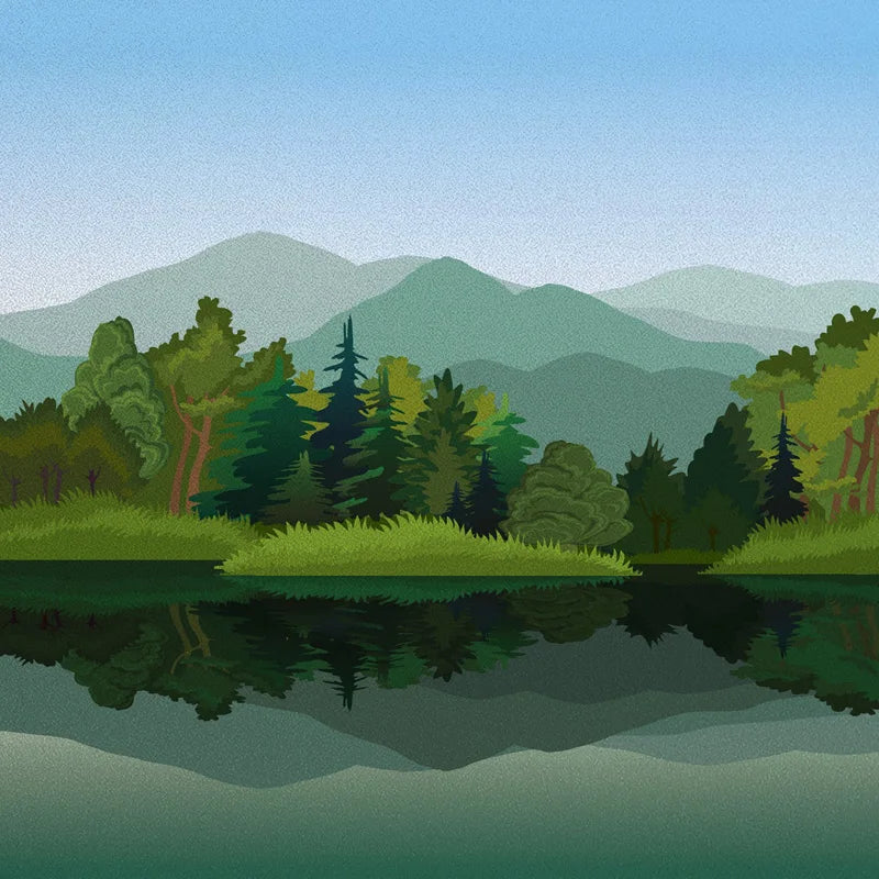 Stained Glass Wndow Films,Frosted Glass Sticker,Static Cling,for Bathroom Kiechen Door Office Home Decor Custom size Mountain