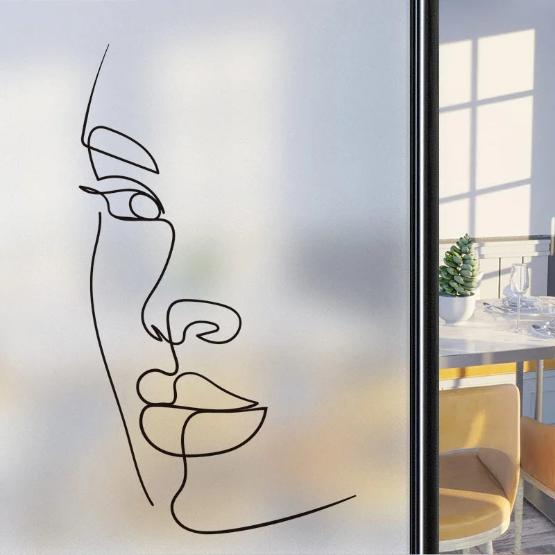 Custom Size Window Glass Films Window Film Static Cling Art Pictures Beauty Women Nude Girl Shower Nordic Obscure Stickers