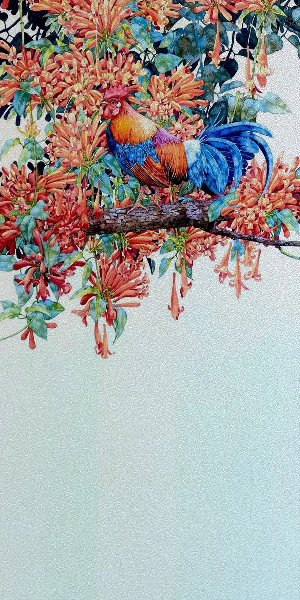 Frosted Stained Glass Window Film, Static Cling, Privacy Films, Flower Door Sticker, Kitchen, Office, Home Decor, Customized