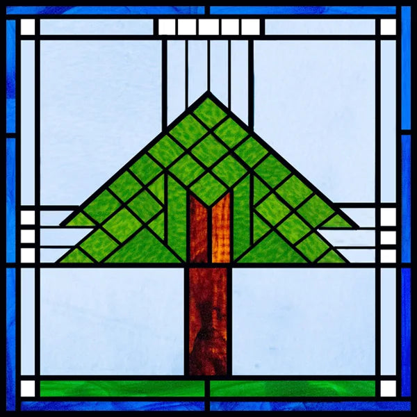 Frosted Stained Glass Window Film, Leaf Tree Static Cling Sticker,Home Decor Foil Treatment, Customized Art Design