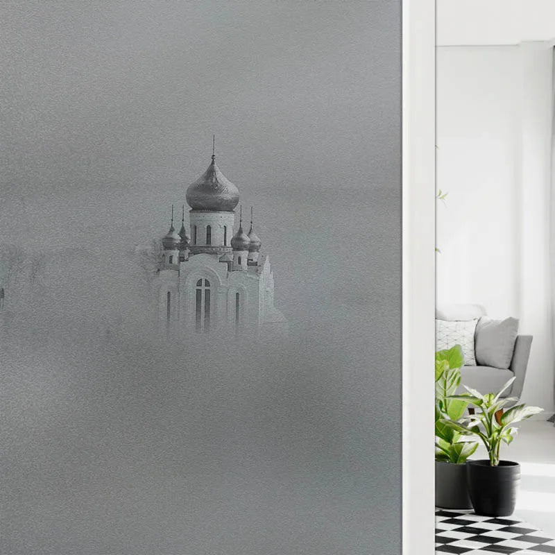 Custom Size Window Glass Films Window Film Static Cling Art Pictures Statue of liberty,Paris Tower Shower Nordic Obscure Posters