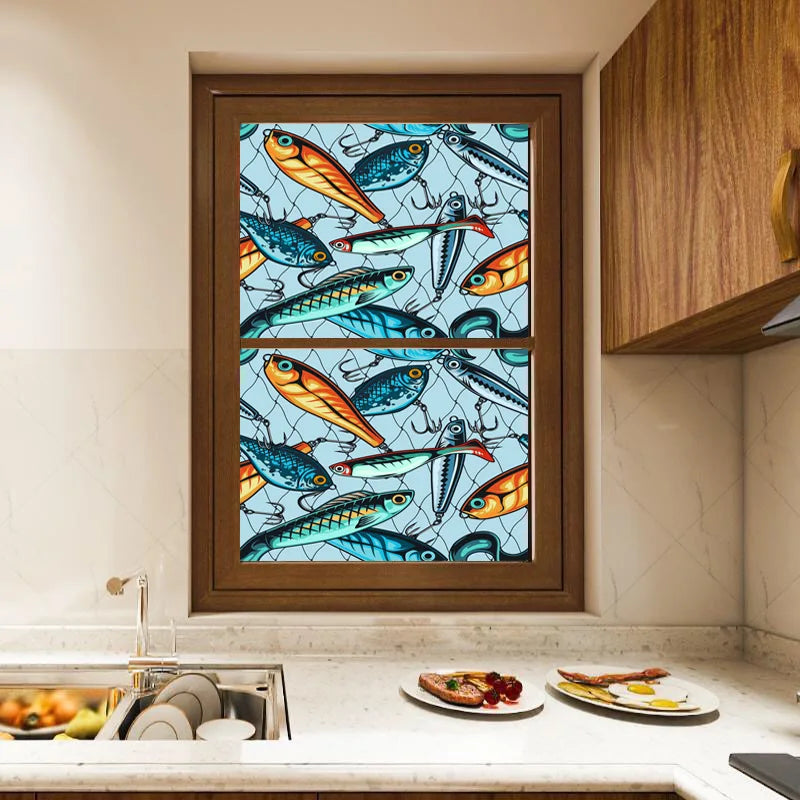 Window Film Frosted Stained Glass Films,Customized Art Decor Design Opaque Static Cling Sticker,Home Decor Foil Window Treatment