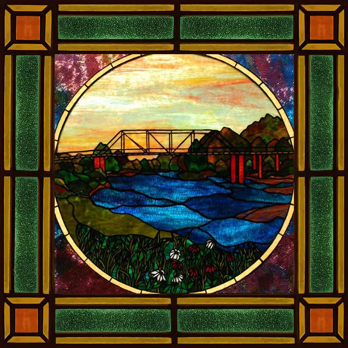 Stained Glass Window Film Frosted Glass Sticker,Custom made to fit any Window Size or Shape,Kitchen Bathroom Door Home Decor