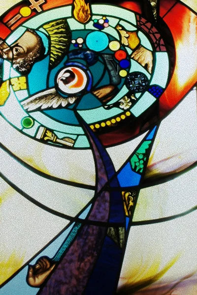 Window Film Stained Glass Stickers,Custom size Static Cling Church Style Privacy Films Door Sticker Kitchen Office Home Decor