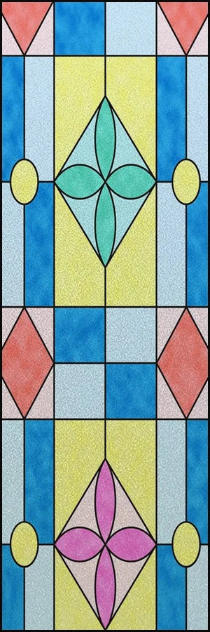 Frosted Stained Glass Window Film, Customized  Static Cling,,Privacy, European Style ,For Office, Bathroom Home Decor