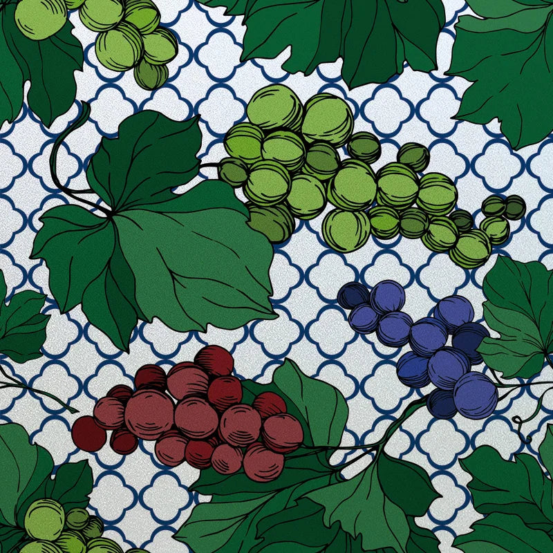 Window Film Frosted Stained Glass Films Customized Art Deco Design Leaves Static Cling Sticker,Home Decor Foil Window Treatment