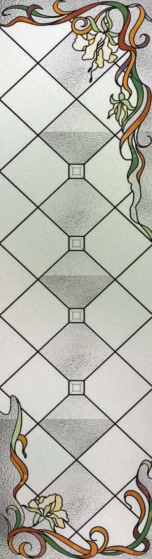 Customized Frosted Stained Glass Window Film, Church Static Cling,Privacy Retro Sticker, for Kitchen, Office, Home Decor