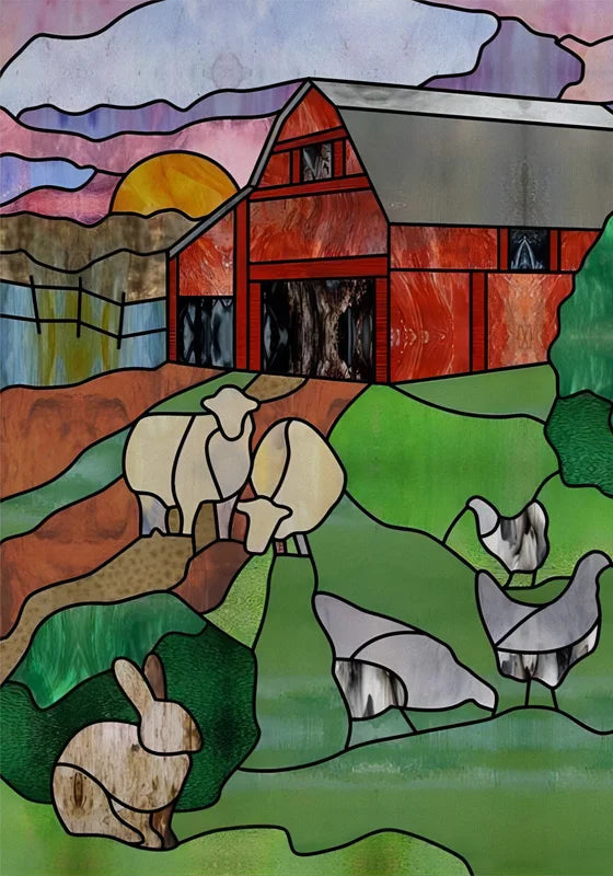 Stained Glass Wndow Film Frosted Glass Sticker Forest Custom Size Castle Cartoon For Kids Room Door Poster Home Decor