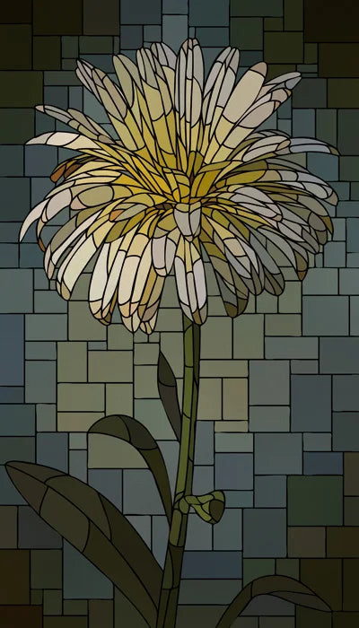 Frosted Stained Glass Window Film, Customized Art Deco Design, Flowers Static Cling Sticker,Home Decor Foil, Treatment