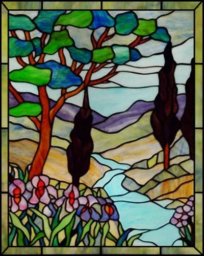 Window Film Frosted Stained Glass Films Customized Art Tree Retrom Static Cling Sticker,Home Decor Window Treatment