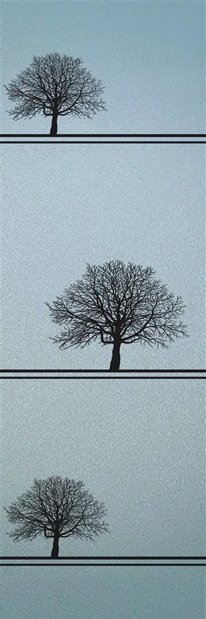 Custom Size Window Glass Films Window Film Static Cling Frosted Tree Mountain Posters For Bathroom Door Kitchen Office Home