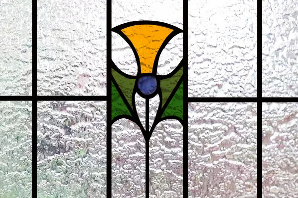 Custom Size 3D Matte Window Film, Stained Glass, Decorative UV Window Sticker, Privacy Frosted Static Cling, Home Decal