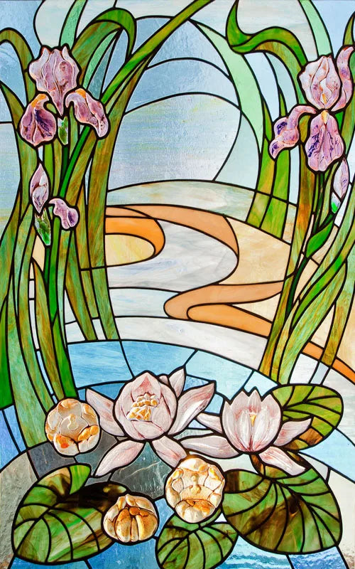 Frosted Stained Glass Film, Custom Size, Privacy, Static Cling,Door Sticker, Bathroom  Kitchen  Home Decor,Rose,Flower, Fruit