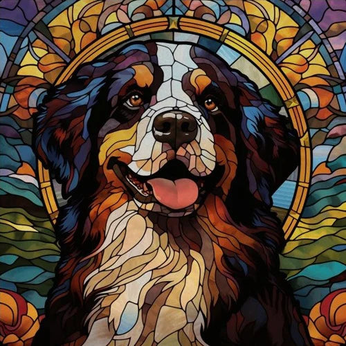 Custom size Window Film Stained Glass Films Frosted Privacy Static Cling Retro Dog Tiger Cat Sticker Bathroom Skylight Decor