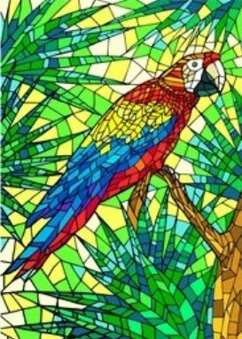 Window Film Stained Glass Stickers,Custom size Static Cling,Frosted Privacy Print Bird,Peacock,Heron,Owl,For Window Home Decor