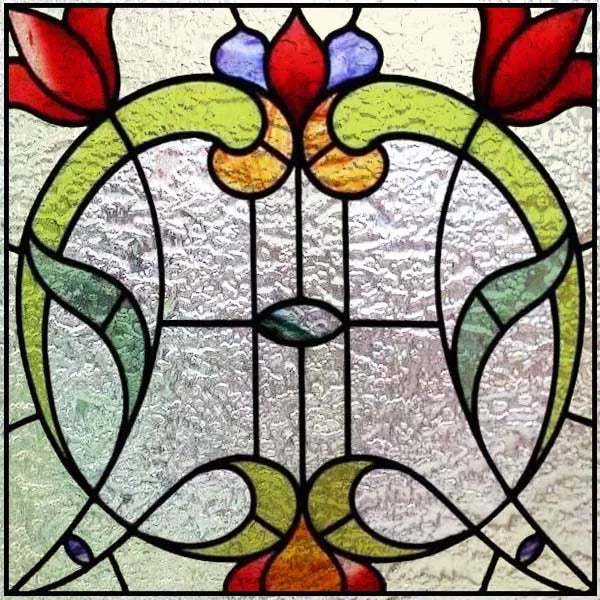 Custom size 3D Matte Window Film Stained Glass Decorative Uv Window Sticker Privacy Frosted Static Cling Window Decal for Glass