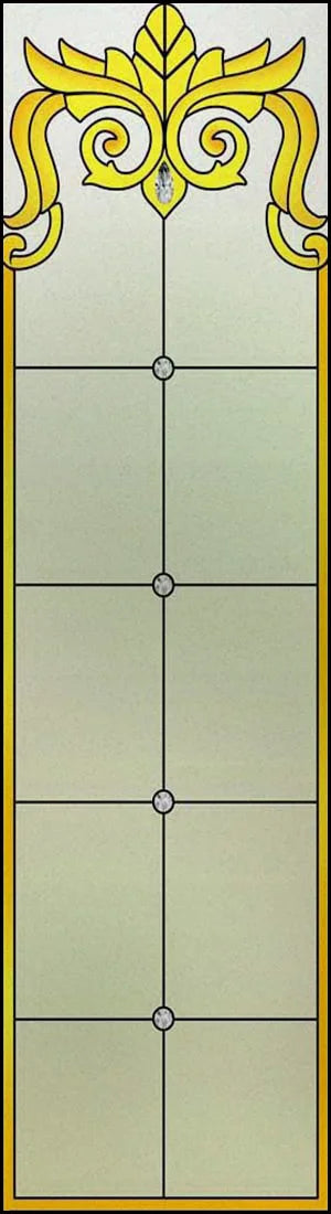 Customized Frosted Stained Glass Window Film, Church Static Cling,Privacy Retro Sticker, for Kitchen, Office, Home Decor