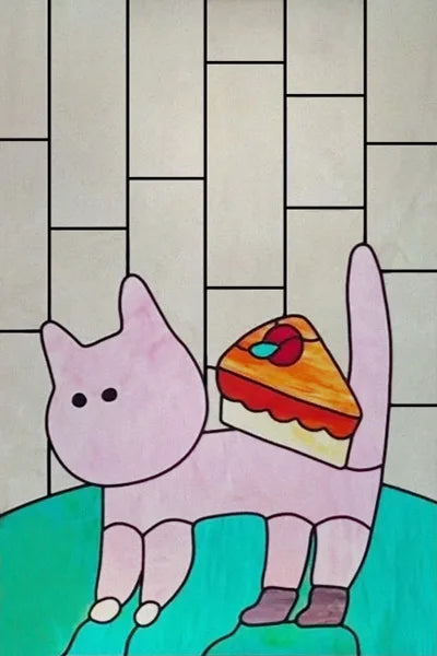 Custom Stained Glass Films Window Film Frosted Sticker Cats For Kids Room Door Light Box Poster Home Decor