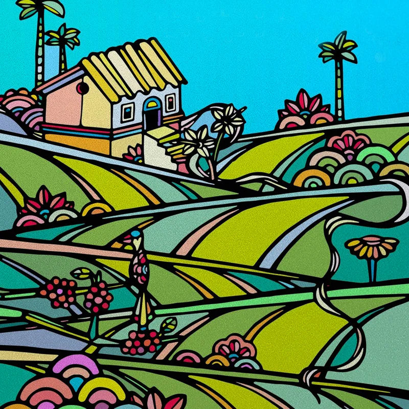 Stained Glass Window Film Frosted Glass Sticker Forest Customized Cartoon House Castle For Kids Room Door Home Decor