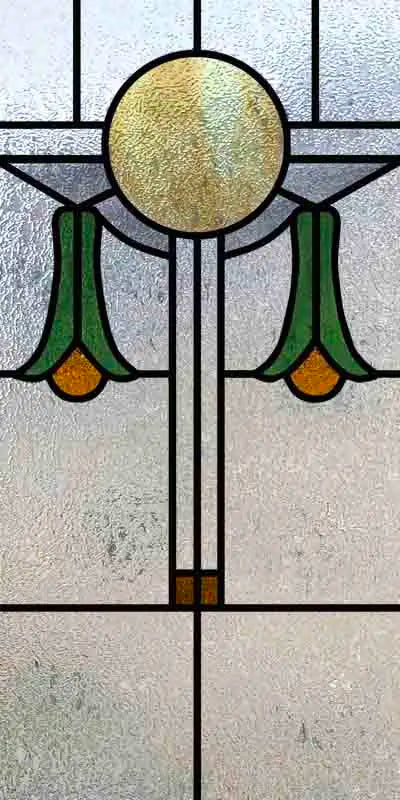 Custom Size Stained Glass Window Film Frosted Privacy Static Cling Retro Prairie Style Stickers Shower Kitchen Home Decor Flower