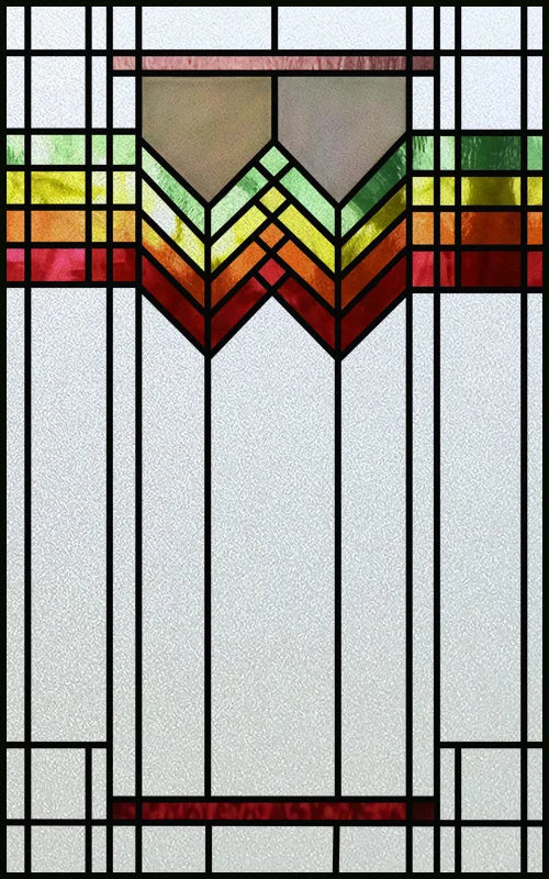 Custom Size Window Film Stained Glass Films Static Cling Frosted Retro Prairie Style Shower Kitchen Balcony Office Home Decor